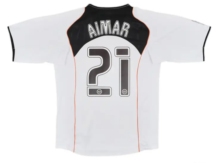 2004-05 Valencia Home Shirt Aimar #21 - 9/10 - (L)
